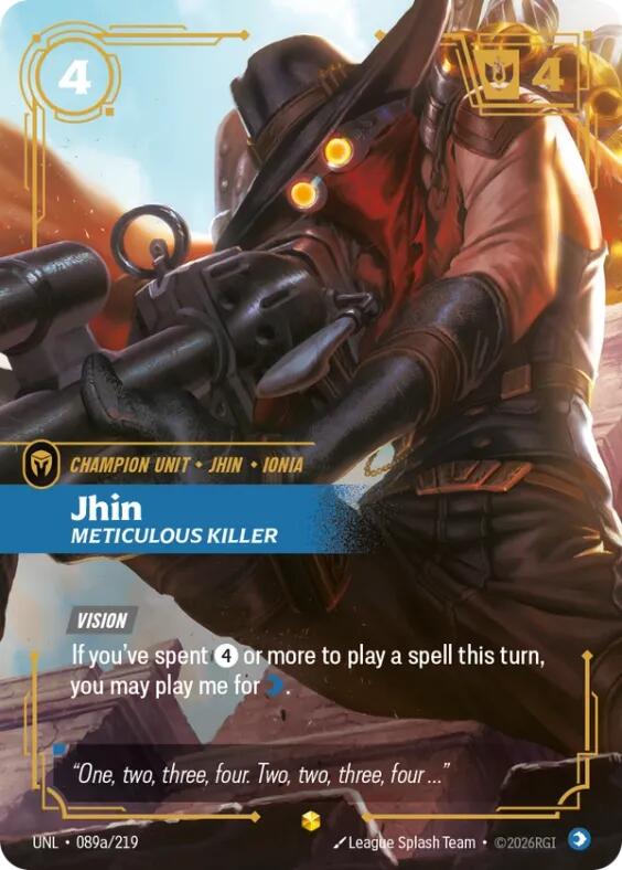 Unleashed - Jhin - Meticulous Killer (Alternate Art) 089a/219