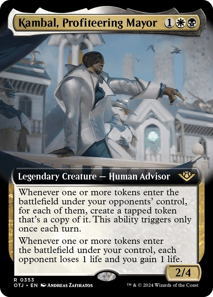 Kambal, Profiteering Mayor (Extended Art) - 353 - (Outlaws of Thunder Junction)