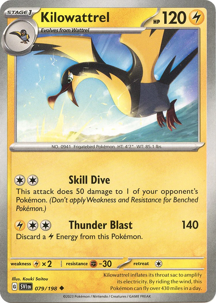 Kilowattrel - 079/198 - (SV01: Scarlet & Violet Base Set)