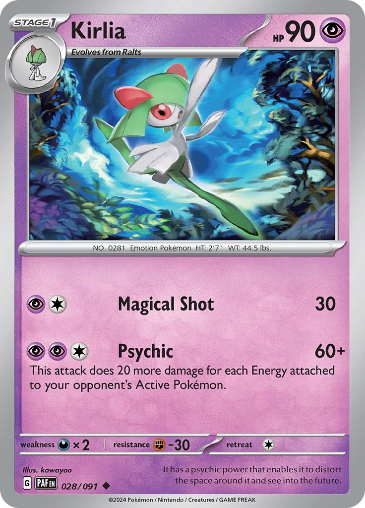 Kirlia - 028/091 - 028/091 - (SV: Paldean Fates)