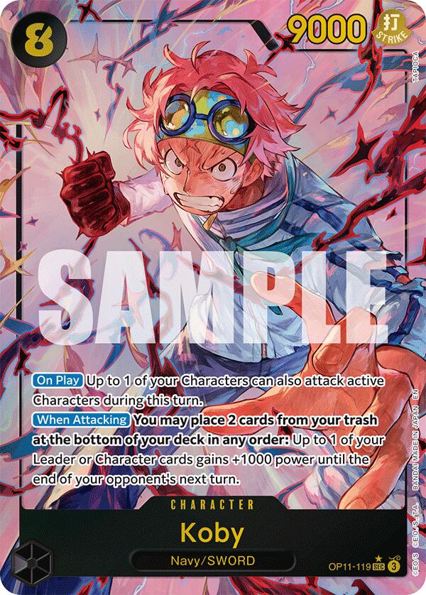 Koby (119) (Alternate Art) - OP11-119 - (A Fist of Divine Speed)