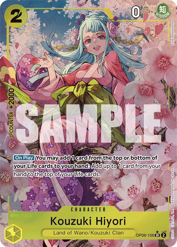 Kouzuki Hiyori (Alternate Art) - OP06-106 - (Premium Booster -The Best-)