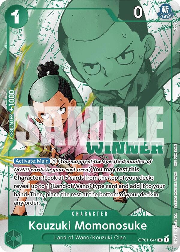 Kouzuki Momonosuke (Winner Pack Vol. 7) - OP01-041 - (One Piece Promotion Cards)