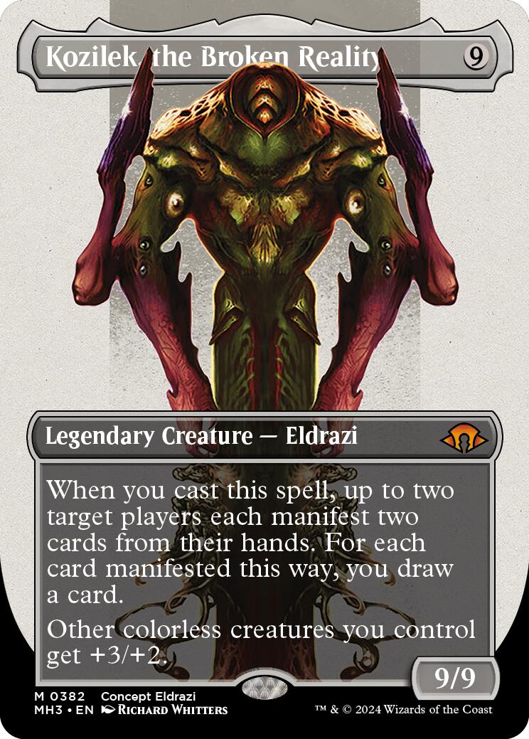 Kozilek, the Broken Reality (Borderless) - 382 - (Modern Horizons 3)