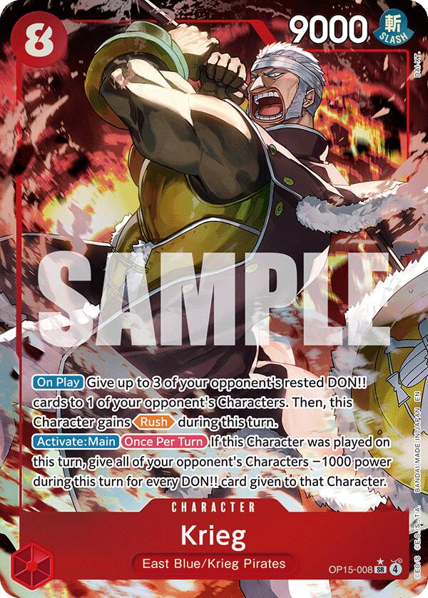 Krieg (OP15-008) (Alternate Art) - OP15-008 - (Adventure on Kami's Island)