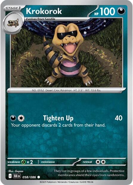 Krokorok - 058/086 - (SV: Black Bolt)