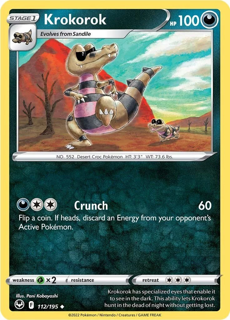 Krokorok - 112/195 - (SWSH12: Silver Tempest)