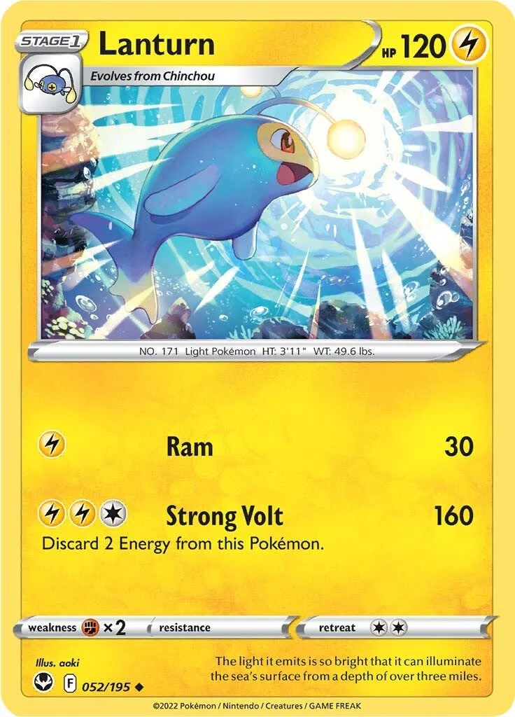 Lanturn - 052/195 - (SWSH12: Silver Tempest)