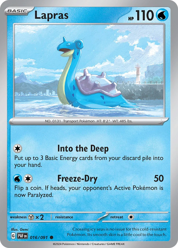 Lapras - 016/091 - (SV: Paldean Fates)