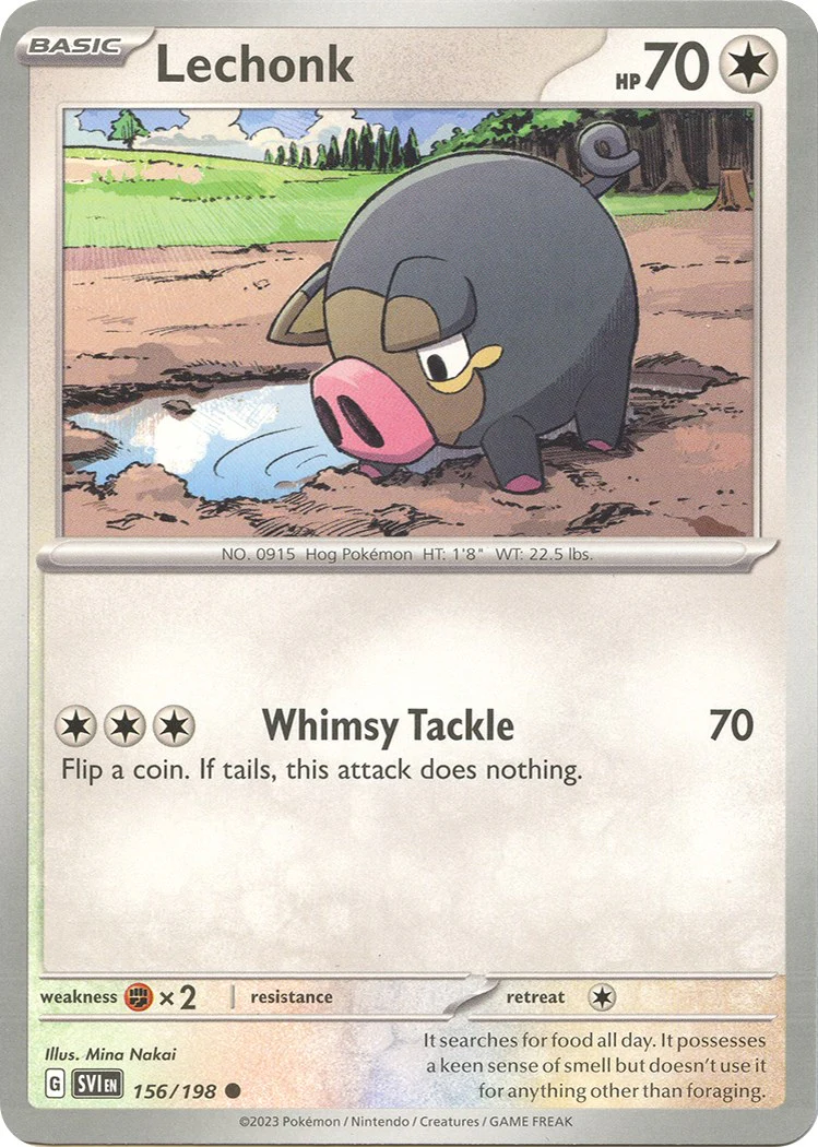 Lechonk - 156/198 - 156/198 - (SV01: Scarlet & Violet Base Set)