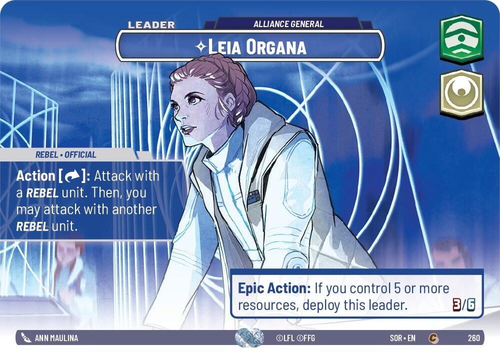 Leia Organa - Alliance General (Showcase) - 260 - (Spark of Rebellion)