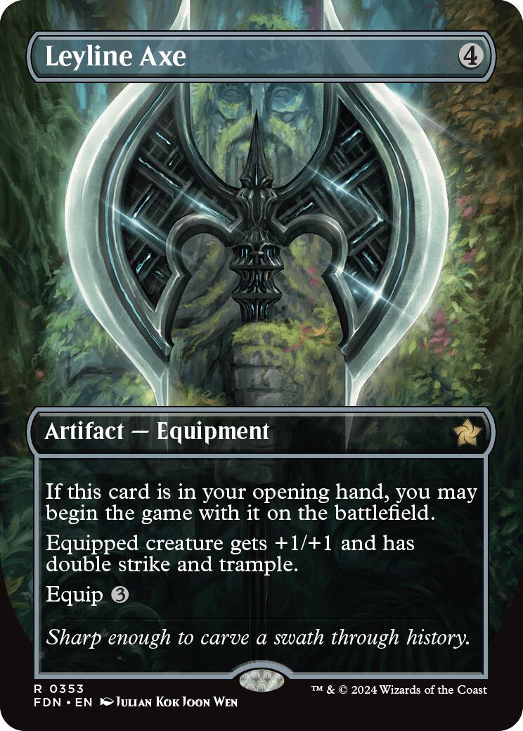 Leyline Axe (Borderless) - 353 - (Foundations)