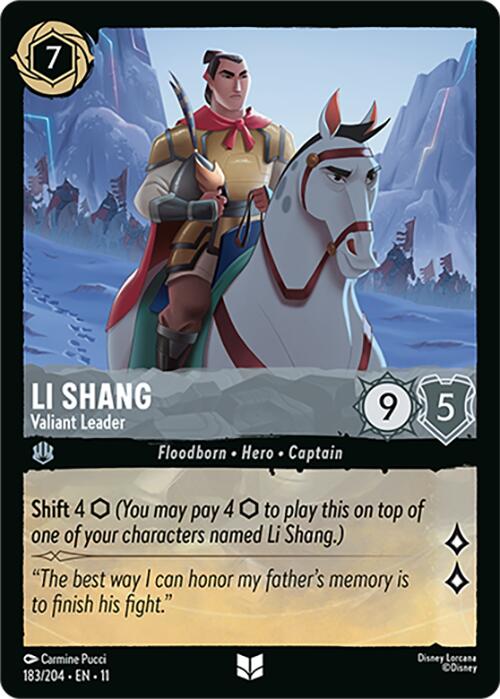 Li Shang - Valiant Leader - 183/204 - (Winterspell)