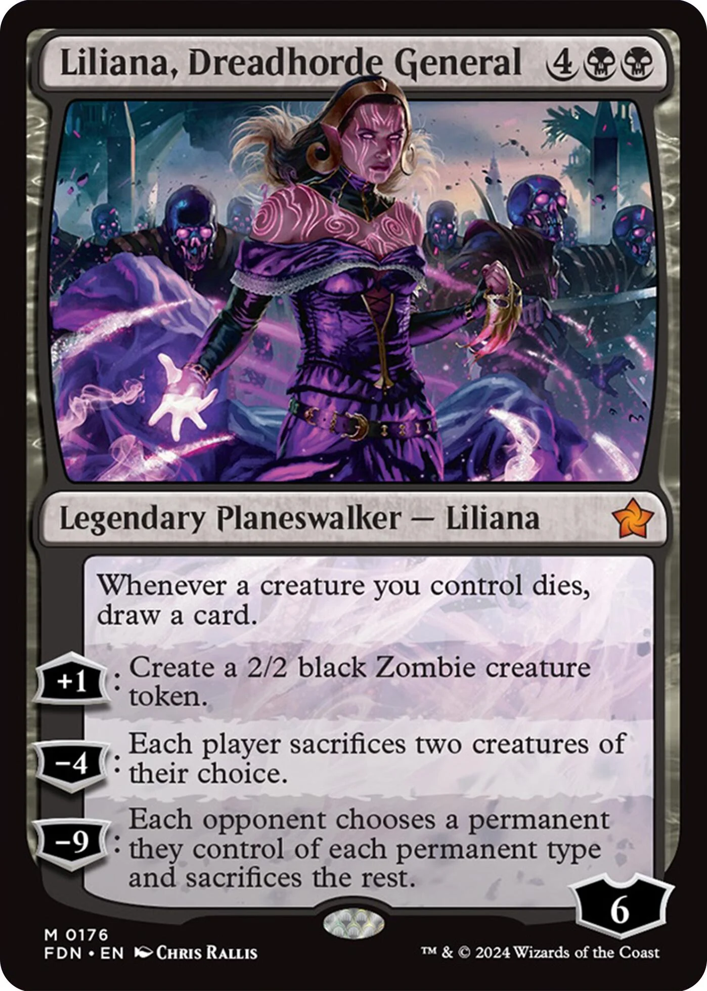 Liliana, Dreadhorde General - 176 - (Foundations)