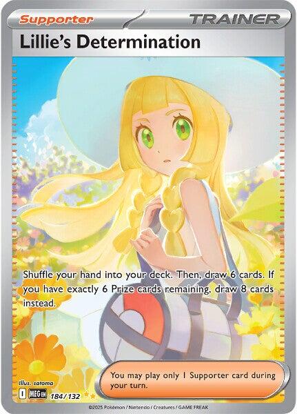 Lillie's Determination - 184/132 - 184/132 - (ME01: Mega Evolution)