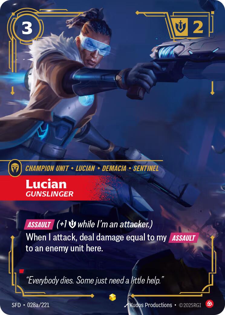 Spiritforged - Lucian - Gunslinger (Alternate Art) 028a/221