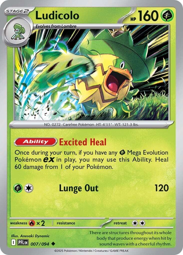 Ludicolo - 007/094 - 007/094 - (ME02: Phantasmal Flames)