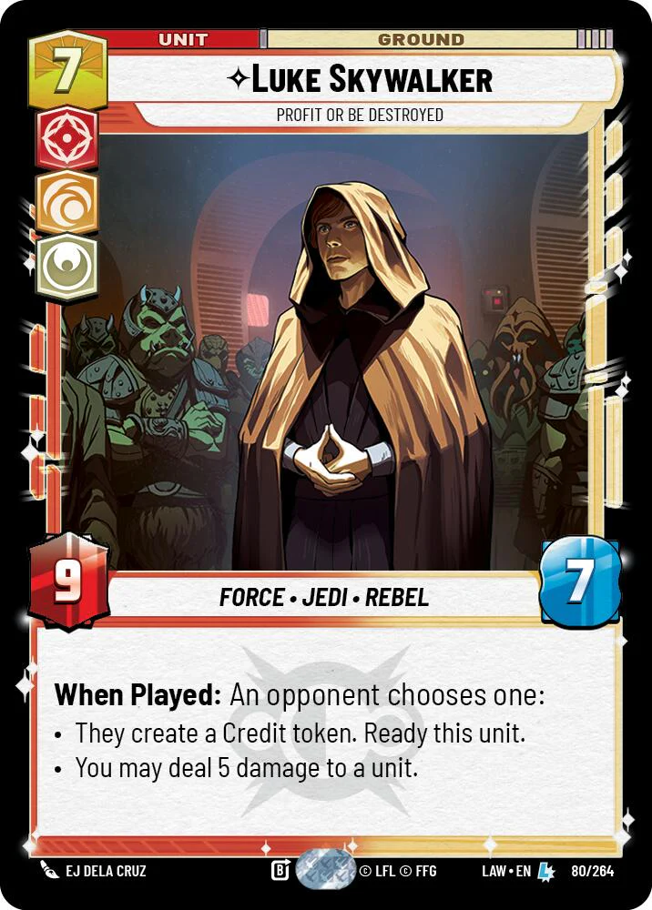 Luke Skywalker - Profit or Be Destroyed - 80/264 - (A Lawless Time)