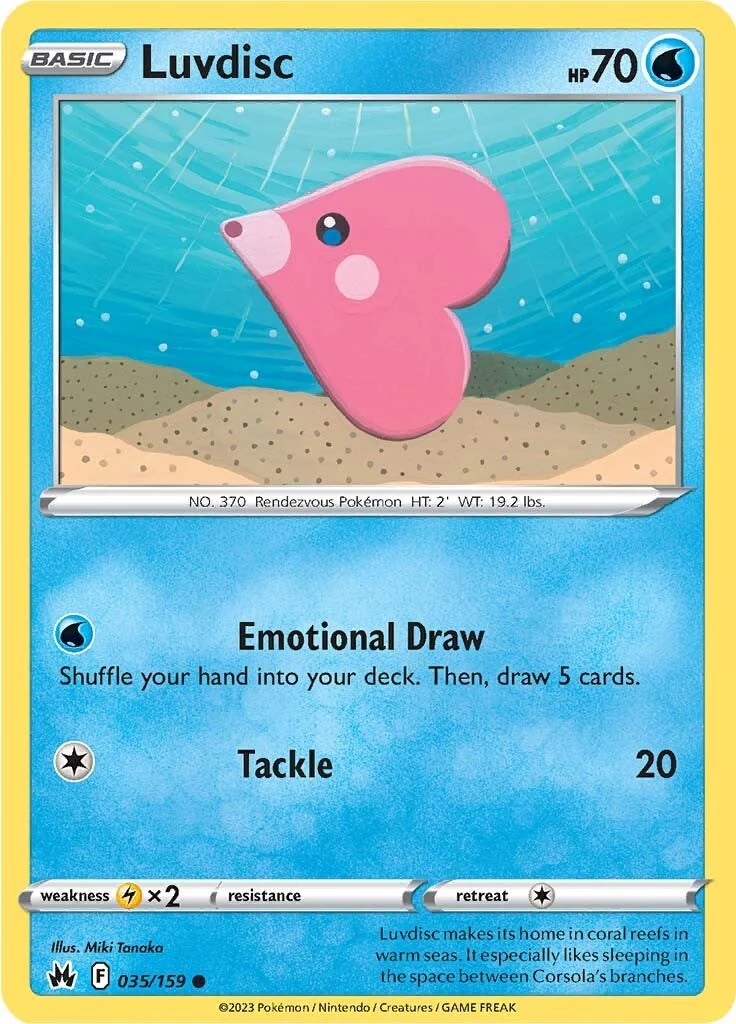 Luvdisc - 035/159 - (SWSH: Crown Zenith)