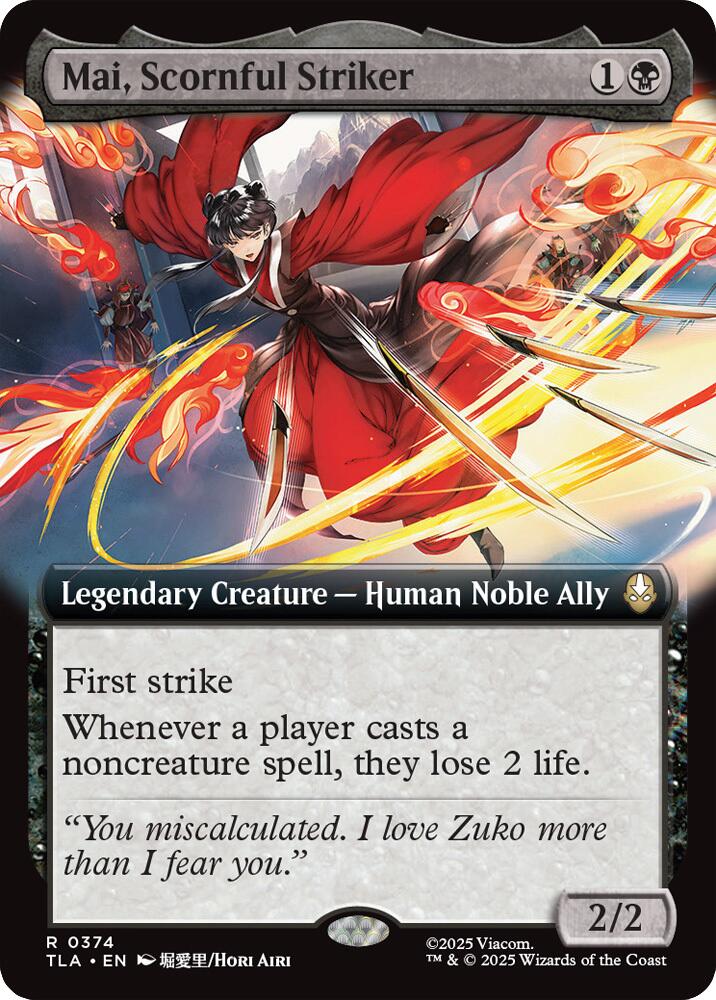 Mai, Scornful Striker (Extended Art) - 374 - (Avatar: The Last Airbender)