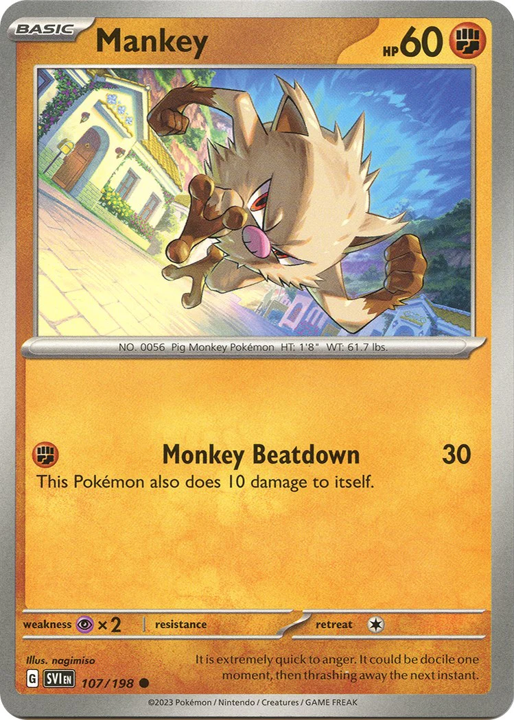 Mankey - 107/198 - (SV01: Scarlet & Violet Base Set)