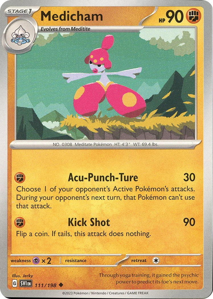Medicham - 111/198 - 111/198 - (SV01: Scarlet & Violet Base Set)