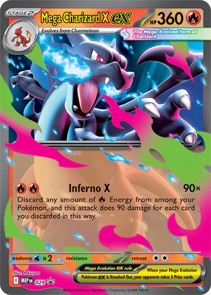 Mega Charizard X ex - 029 - 029 - (ME: Mega Evolution Promo)