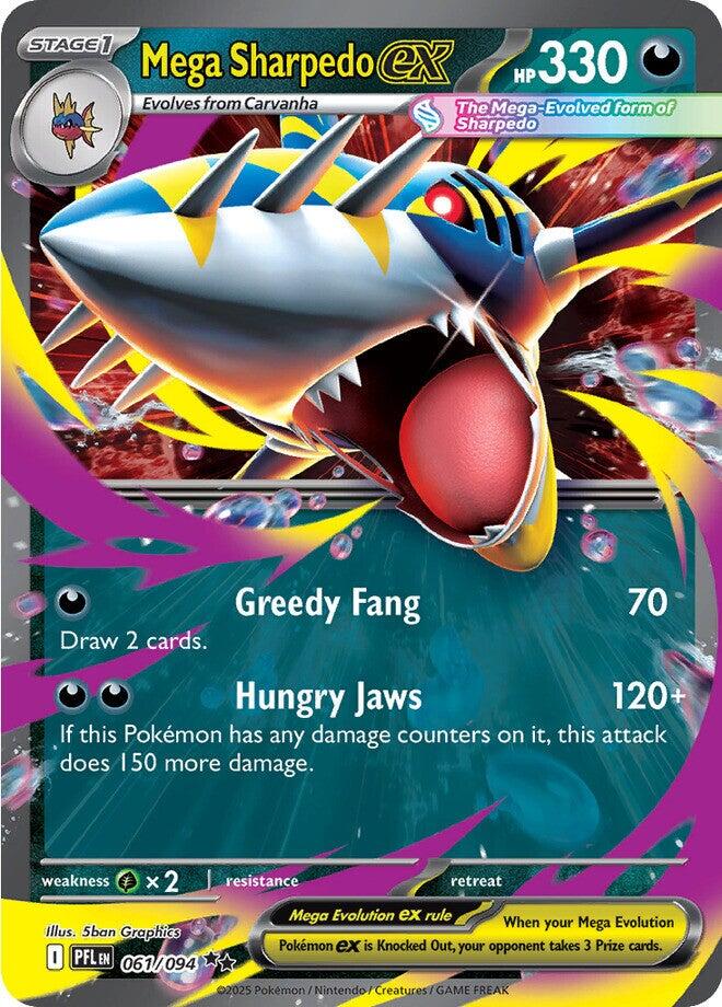 Mega Sharpedo ex - 061/094 - 061/094 - (ME02: Phantasmal Flames)