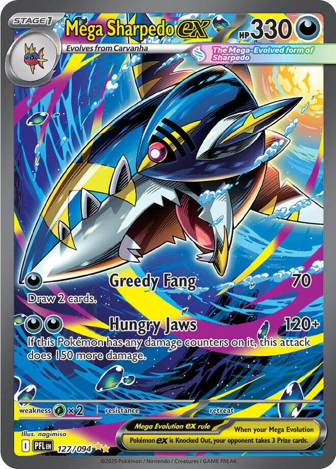 Mega Sharpedo ex - 127/094 - 127/094 - (ME02: Phantasmal Flames)