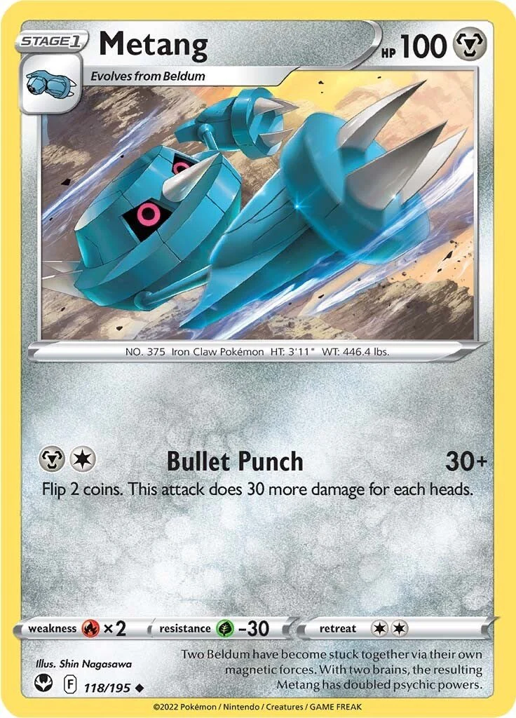 Metang - 118/195 - (SWSH12: Silver Tempest)