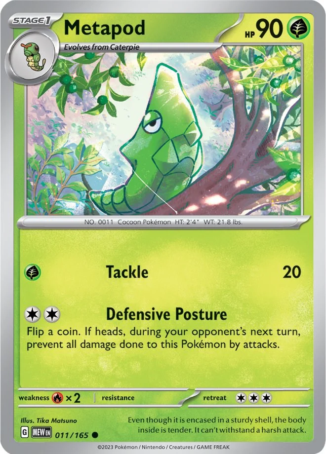 Metapod - 011/165 - (SV: Scarlet & Violet 151)
