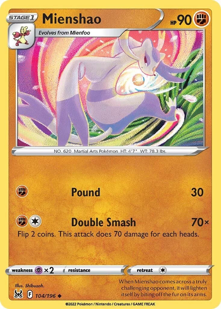 Mienshao - 104/196 - (SWSH11: Lost Origin)