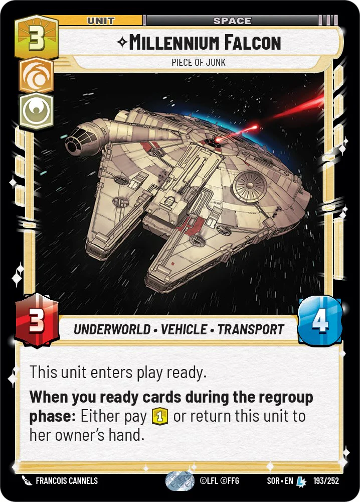 Millennium Falcon - Piece of Junk - 193/252 - (Spark of Rebellion)