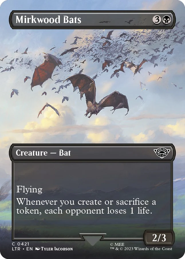 Mirkwood Bats (Borderless) - 421 - (Universes Beyond: The Lord of the Rings: Tales of Middle-earth)