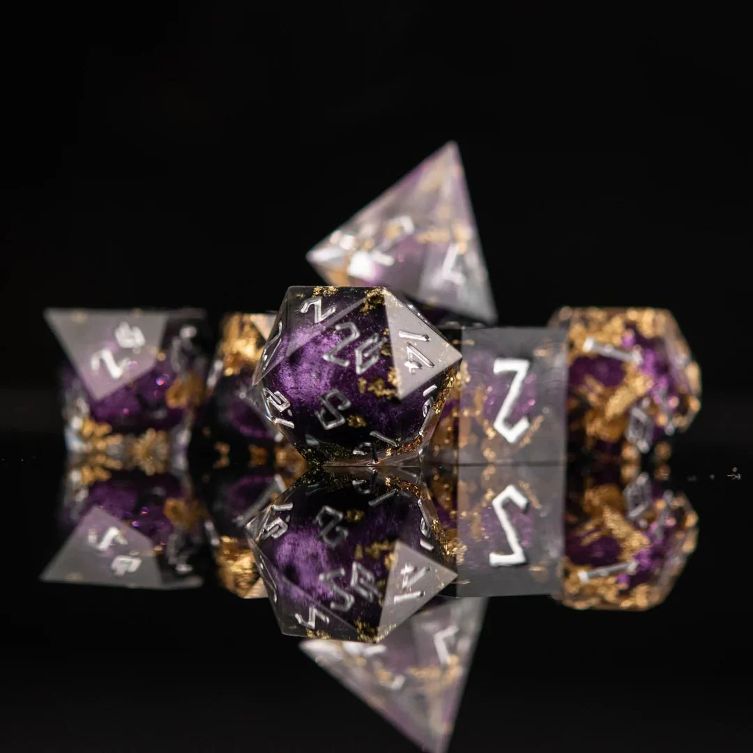 Misty Mountain Gaming: Flower Spirit Sharp-Edged Resin Dice Set - Image 2