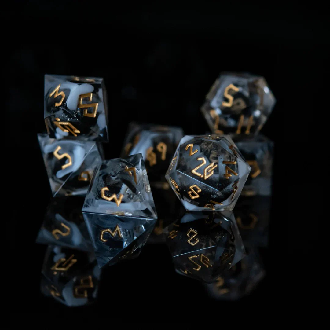 Misty Mountain Gaming: Smoke and Mirrors Liquid Core Dice Set - Image 3