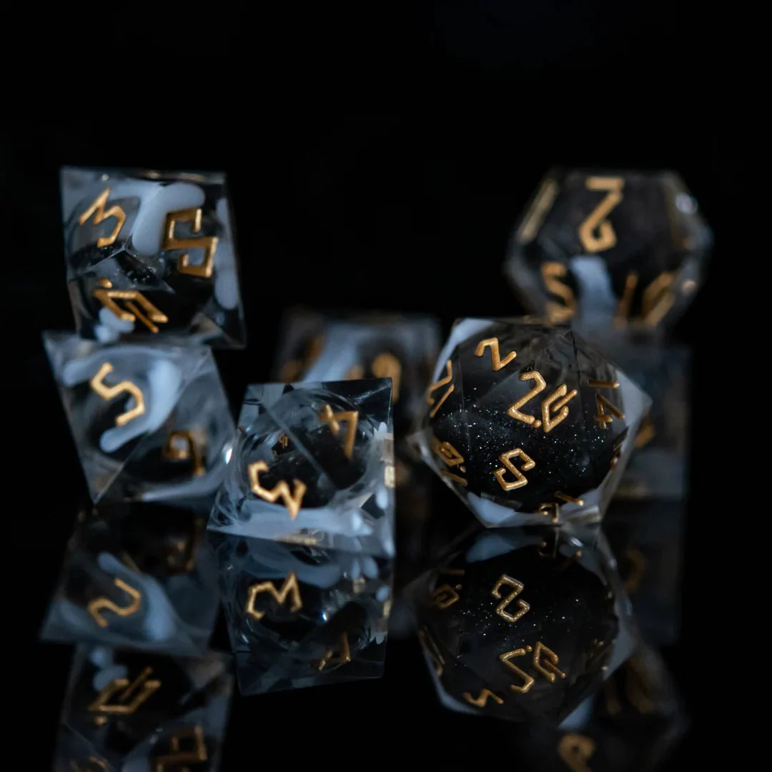 Misty Mountain Gaming: Smoke and Mirrors Liquid Core Dice Set - Image 4