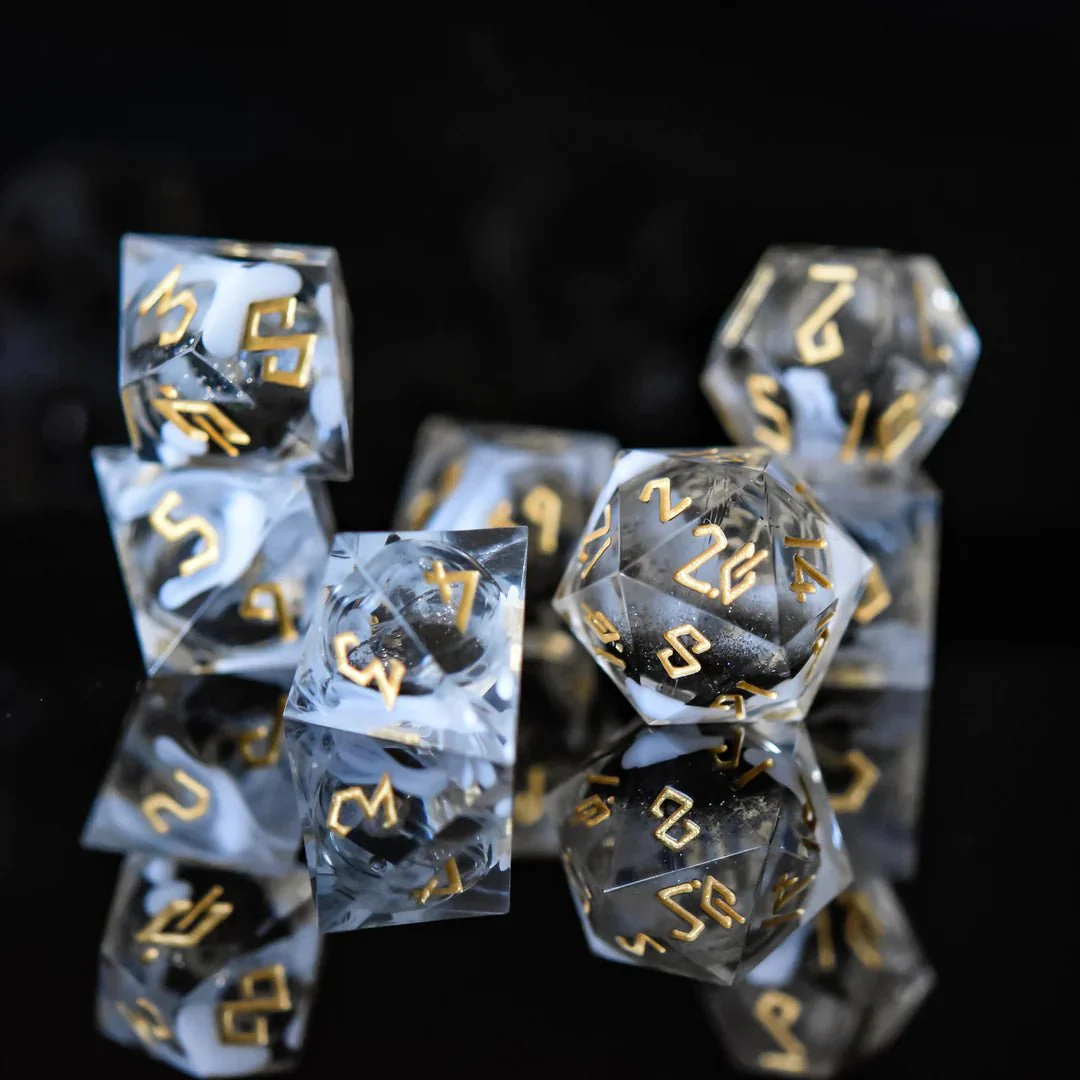 Misty Mountain Gaming: Smoke and Mirrors Liquid Core Dice Set - Image 5