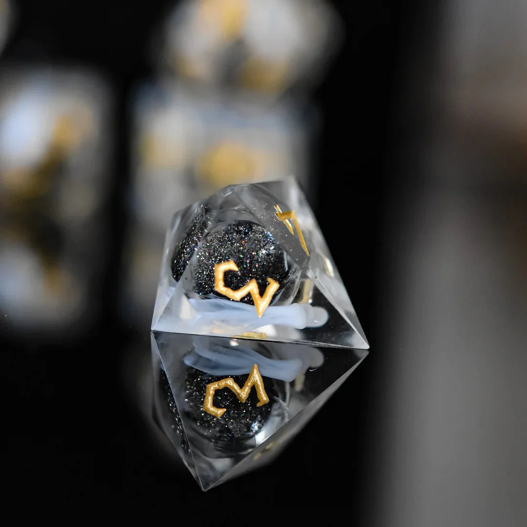 Misty Mountain Gaming: Smoke and Mirrors Liquid Core Dice Set - Image 6