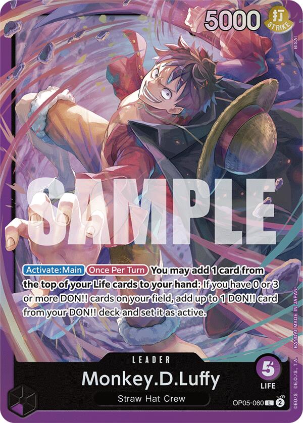 Monkey.D.Luffy (OP05-060) - OP05-060 - (Starter Deck 18: PURPLE Monkey.D.Luffy)
