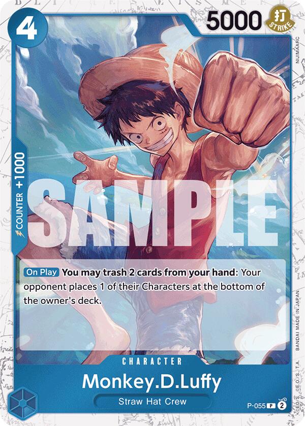 Monkey.D.Luffy (P-055) (Jolly Roger Foil) - P-055 - (Premium Booster -The Best-)