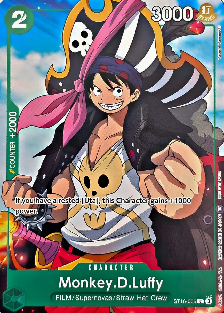 Monkey.D.Luffy (Welcome Pack Vol. 2) - ST16-005 - (One Piece Promotion Cards)