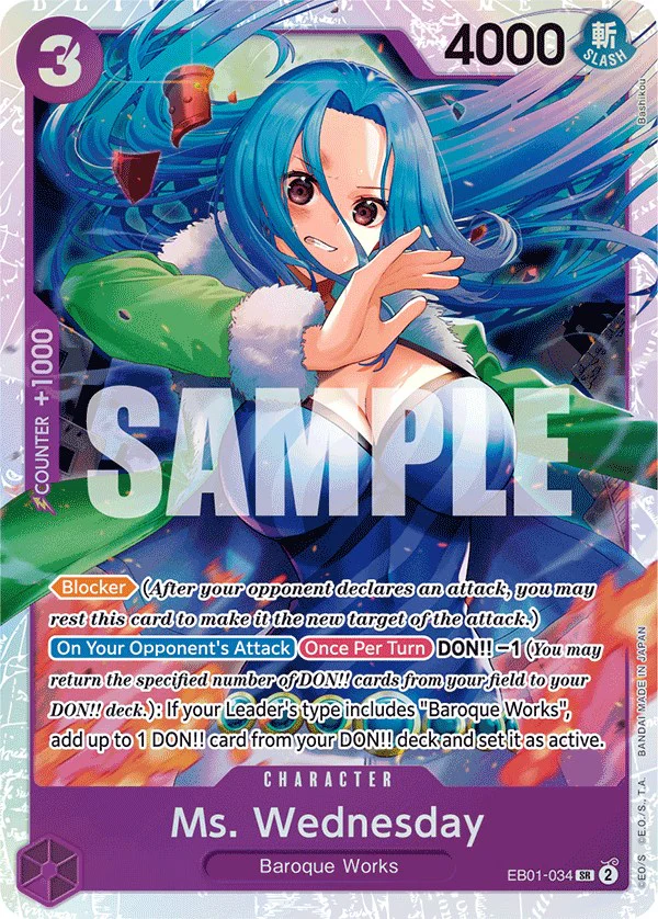 Ms. Wednesday - EB01-034 - (Extra Booster: Memorial Collection)