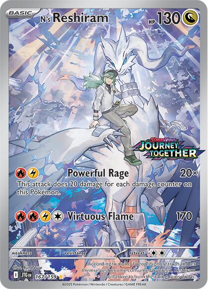 N's Reshiram - 167/159 (Journey Together Stamped) - 167/159 - (Miscellaneous Cards & Products)