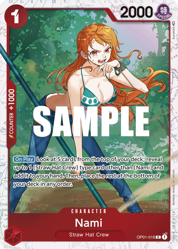 Nami - OP01-016 (Ultra Deck: The Three Captains) - OP01-016 - (One Piece Promotion Cards)