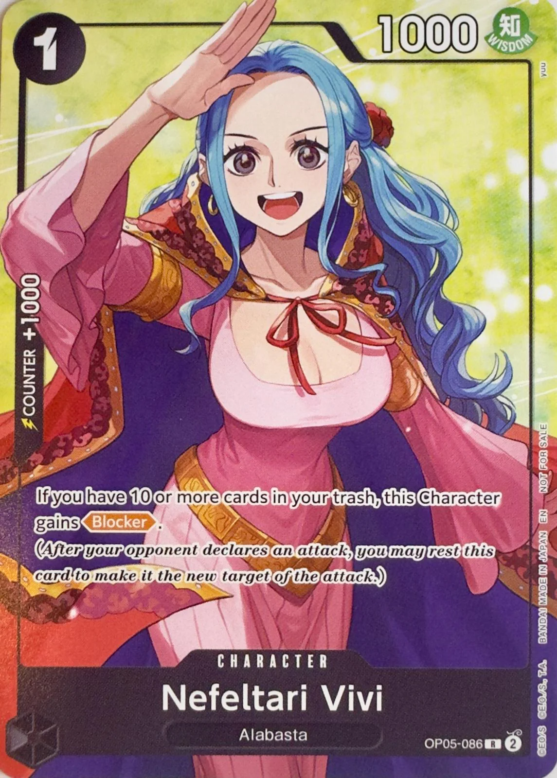 Nefeltari Vivi (Welcome Pack Vol. 2) - OP05-086 - (One Piece Promotion Cards)