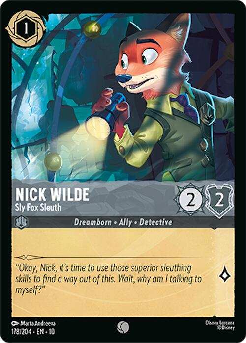 Nick Wilde - Sly Fox Sleuth - 178/204 - (Whispers in the Well)