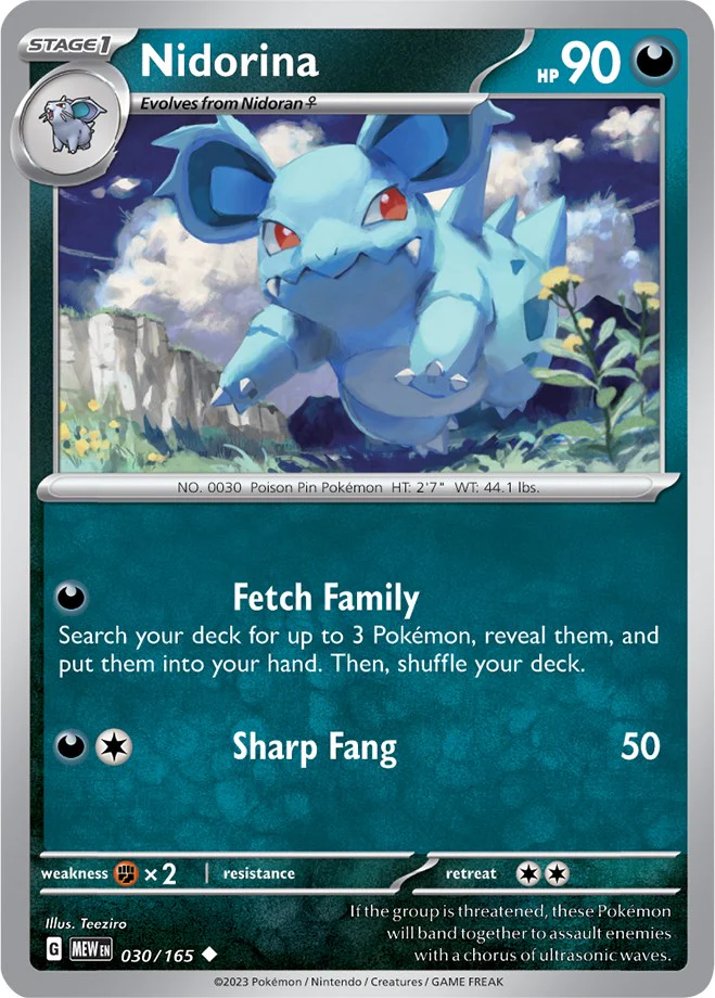 Nidorina - 030/165 - (SV: Scarlet & Violet 151)
