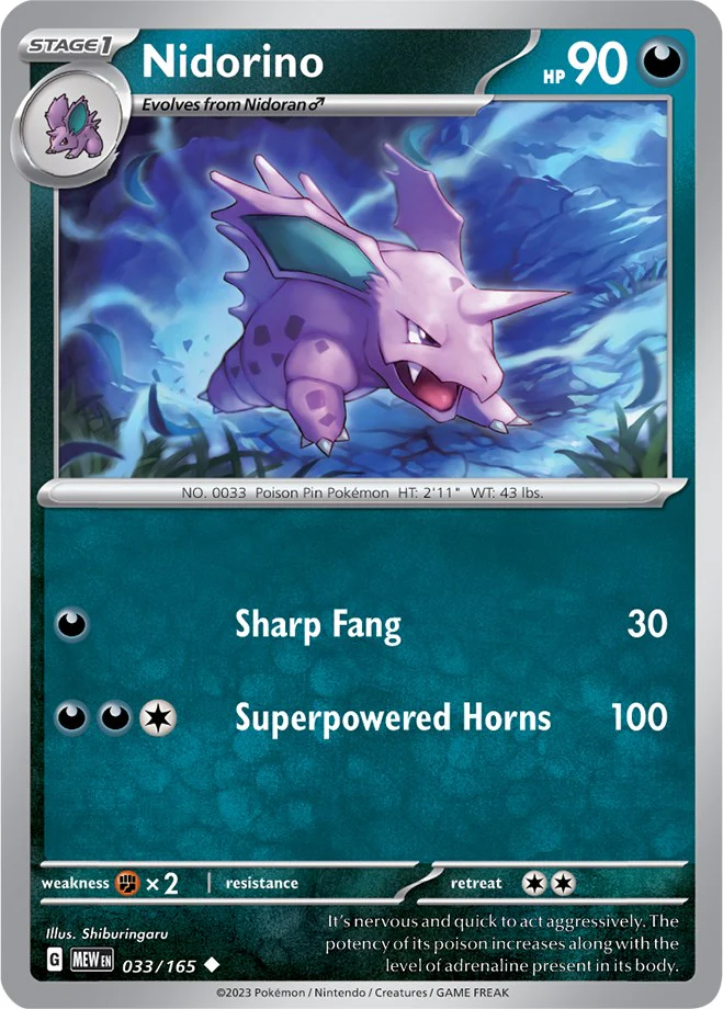 Nidorino - 033/165 - (SV: Scarlet & Violet 151)