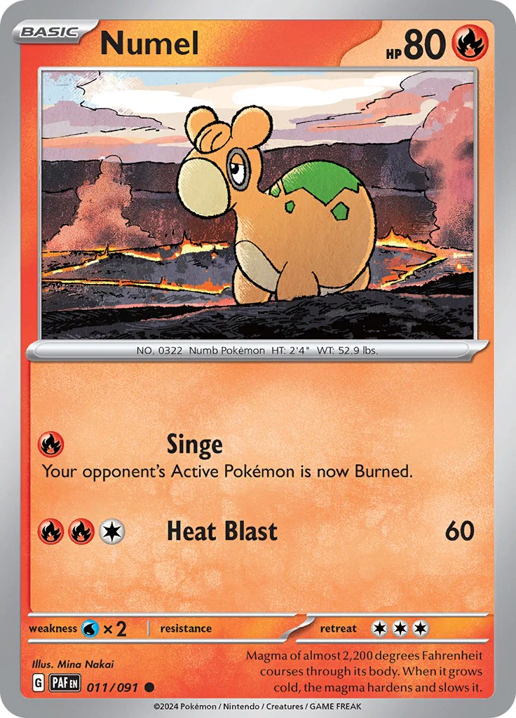 Numel - 011/091 - (SV: Paldean Fates)